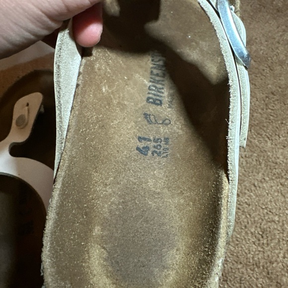 Birkenstock Womens Gizeh Buckle Sandal Thong White Size 41 US 10 - Picture 12 of 13